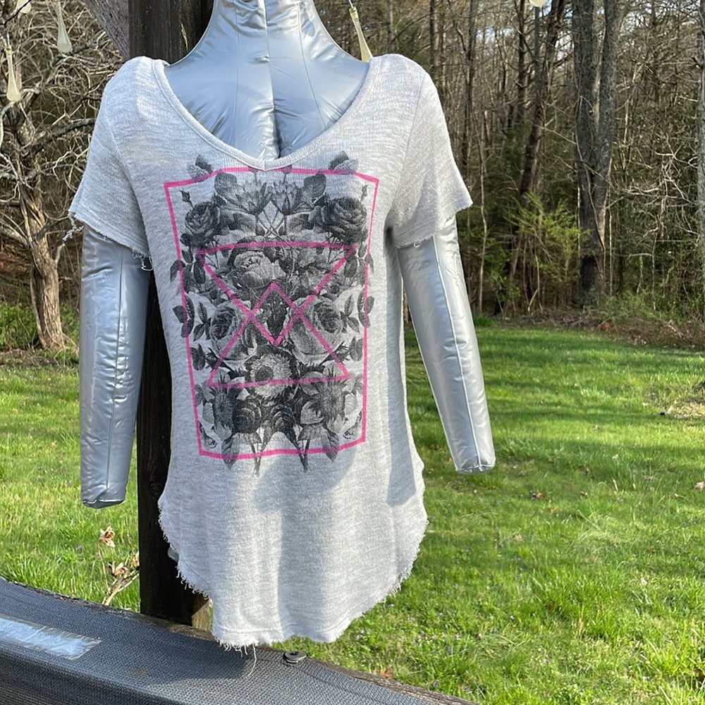 Aeropostale Sweater with Beautiful Rose Print